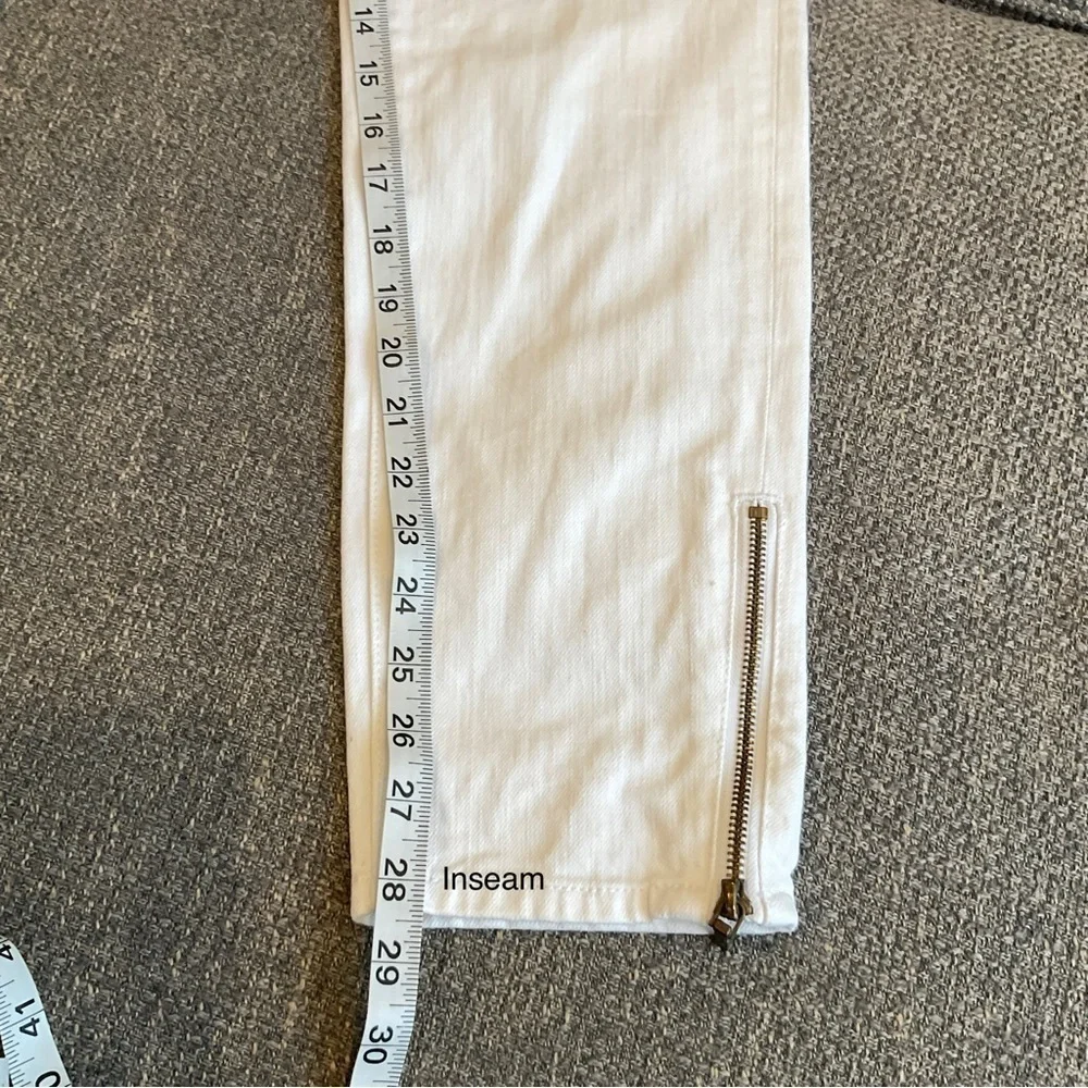 Tory Burch Cropped Slim Jeans White Size 31